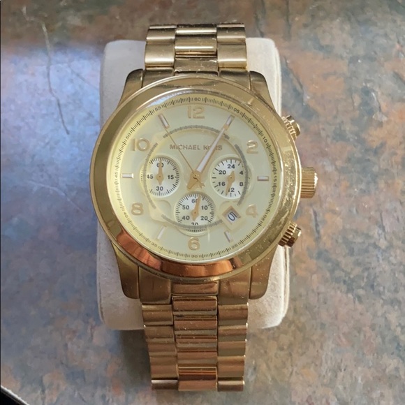 Michael Kors Accessories - Chunky gold Michael Kors watch